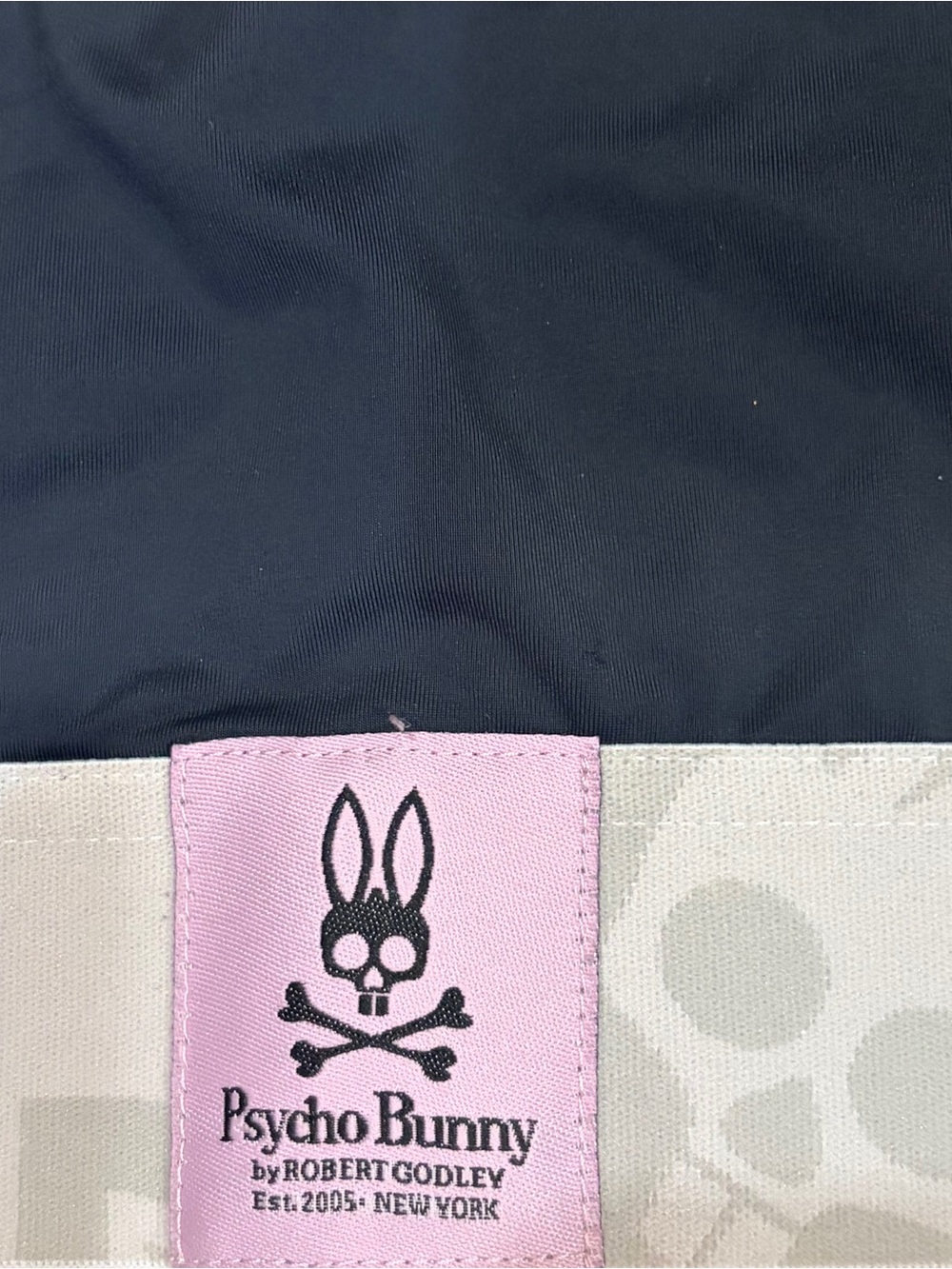 Psycho Bunny Sports Bra M Black Pink Gray Racerback Medium Support Stretch RARE - Picture 4 of 6